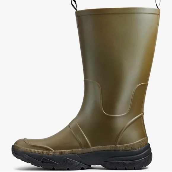NWT Men's Olive Green Bass Outdoor Breathable Field Rainboots - Picture 2 of 6